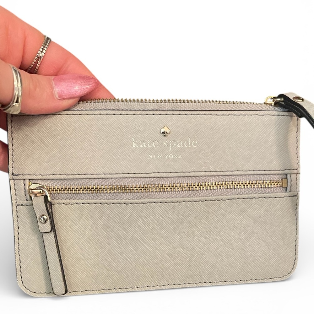 Kate Spade Grey Wristlete